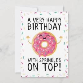 Mycket Grattis på födelsedagen med sprinkler på öv Julkort