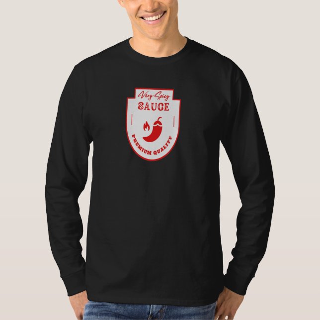 Mycket het sås  Kvalitet Hot Tamale Pepper Graphi T Shirt (Framsida)