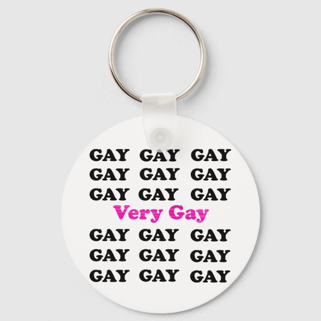 Mycket Homosexuell Nyckelring (Framsida)
