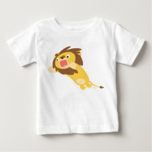 Mycket Hungrig Cute Tecknad Lejonare Baby T-Shirt