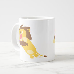 Mycket Hungrig Lejon jumbo Mugg, , Cute Tecknad Mugg