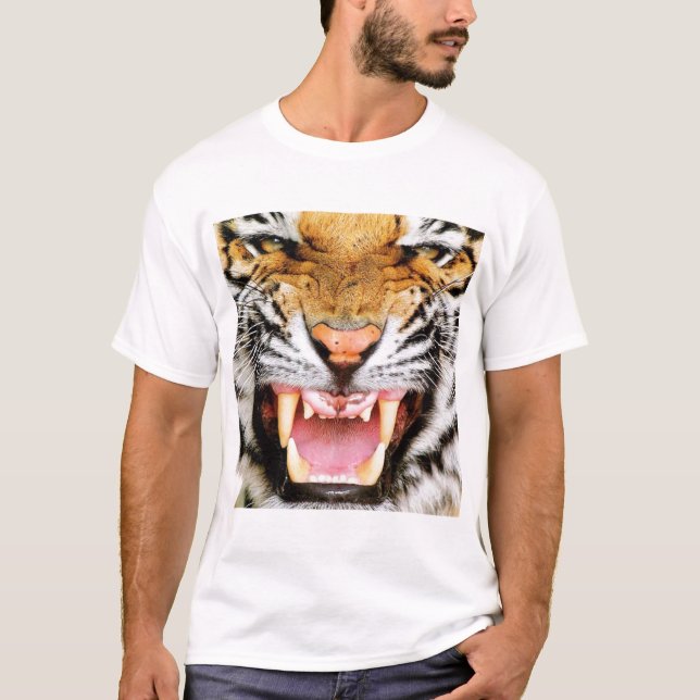 Mycket ilsken Bengal tigerT-tröja T-shirt (Framsida)