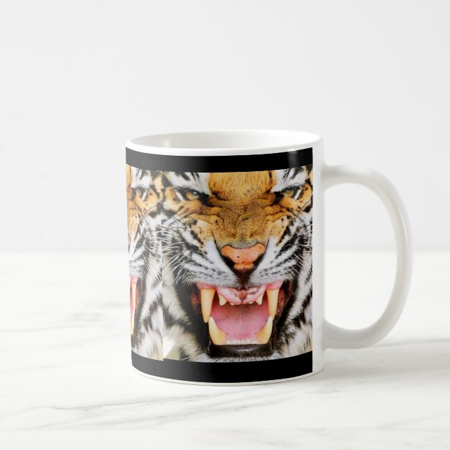 Mycket ilsken mugg för Bengal tigerkaffe (Höger)