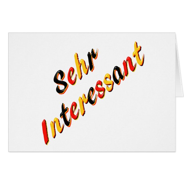 Mycket intressant kort (Framsidan Horizontal)