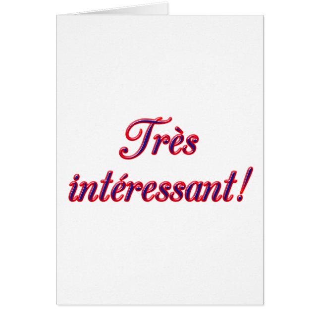 Mycket intressant kort (Framsidan)