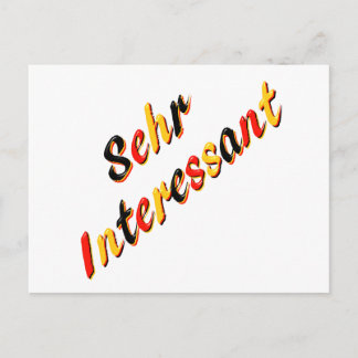 Mycket intressant vykort