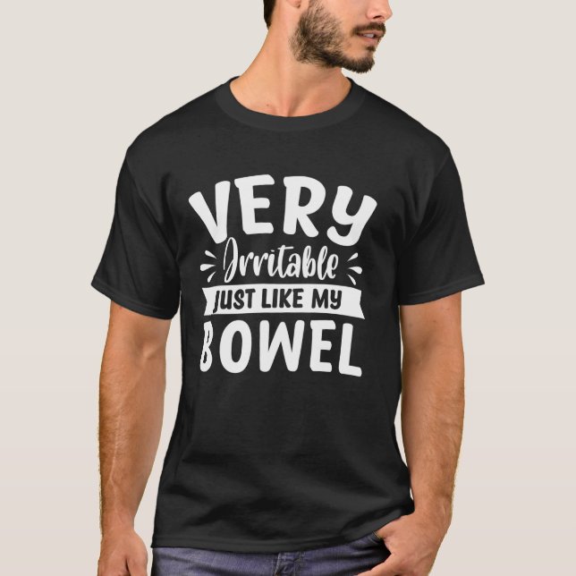 Mycket irritabel precis som min tarm  3 t shirt (Framsida)
