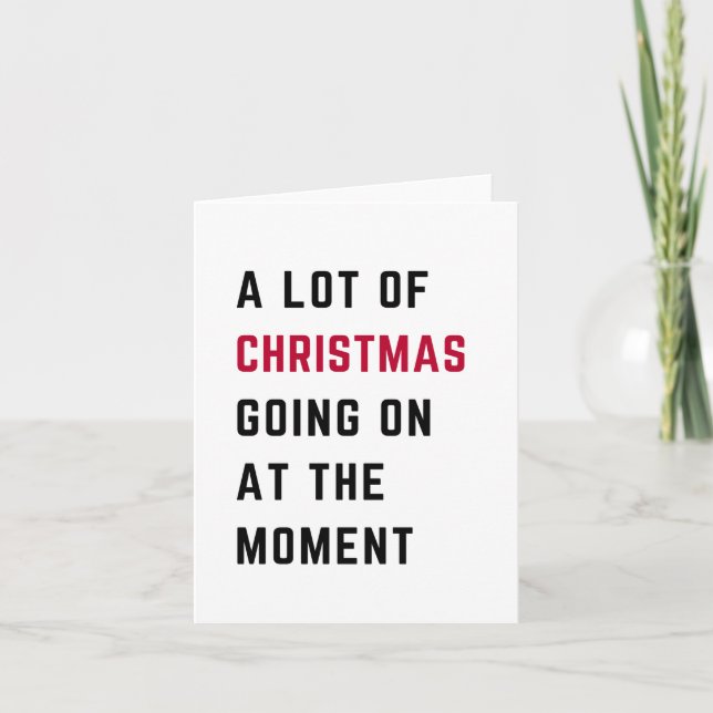 Mycket jul sker just nu helgkort (Framsida)