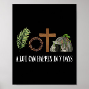 Mycket kan hända om sju dagar Glad påsk Dag Kristu Poster