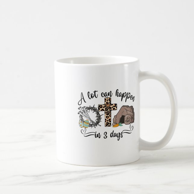 Mycket kan hända om tre dagar i Religiösan Påsk Kaffemugg (Höger)