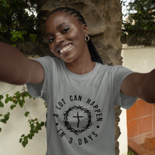 Mycket kan hända om tre dagar kristen t shirt