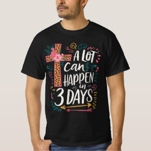 Mycket kan hända på 3 dagar Jesus påsk T Shirt