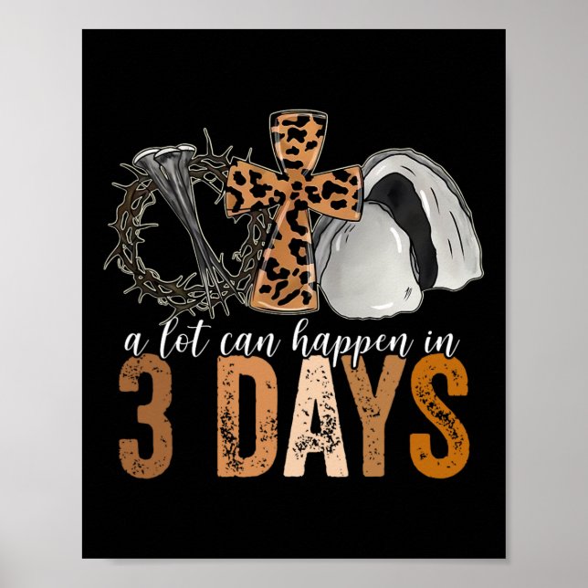 Mycket kan hända på 3 dagar Påsk Religiösa Kvinnor Poster (Framsidan)