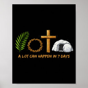 Mycket kan hända på sju dagar Jesus har uppstått Poster
