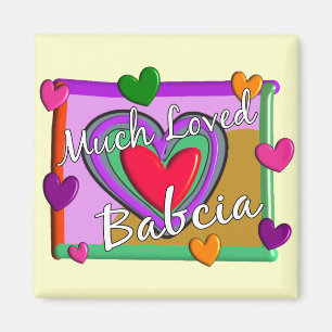Mycket kärlek Babcia (den polska farmodern) Magnet