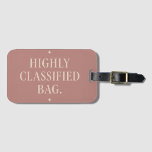Mycket klassificerad förpackning Mysterious & Snyg Bagagebricka