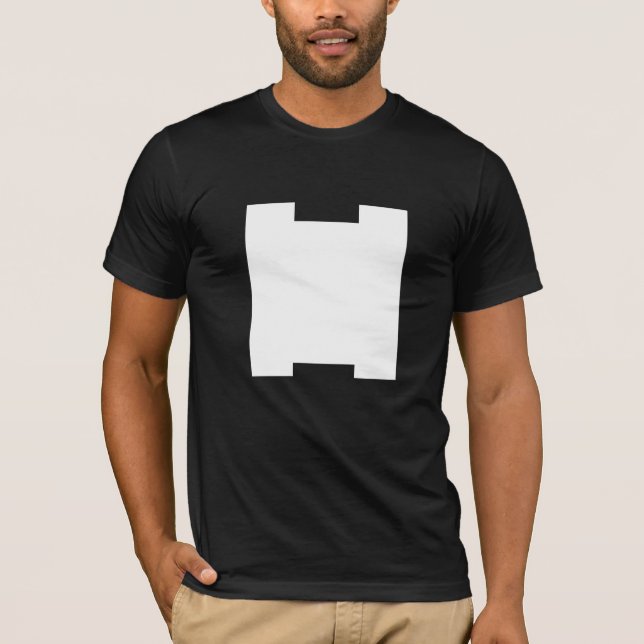 MYCKET KONSTNÄRLIG H-MONOGRAM SVART TEE SHIRT (Framsida)