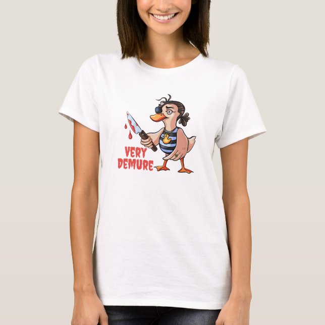 Mycket krävande Anka Dam Pirat T Shirt (Framsida)