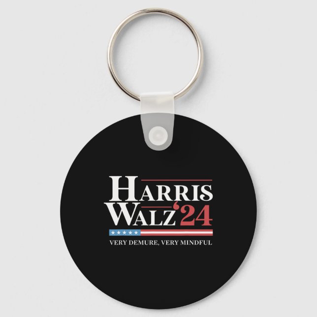 Mycket krävande Kamala Harris Wheimer 202 Nyckelring (Framsida)
