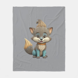Mycket kute Fox Fleecefilt