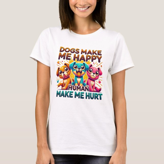 Mycket kute-valpar t shirt (Framsida)