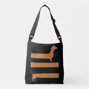 Mycket lång Dachshund roligt Axelväska