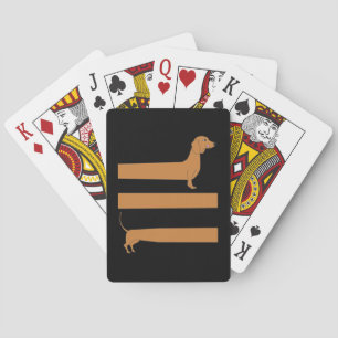 Mycket lång Dachshund roligt Casinokort