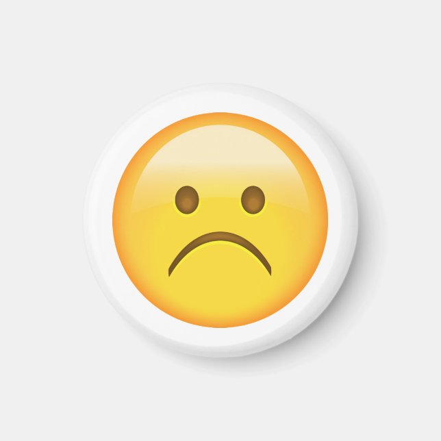 Mycket ledsen - Emoji Magnet (Framsidan)