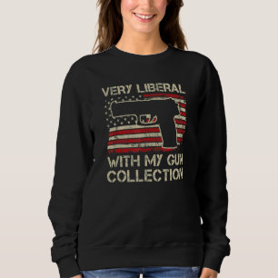 Mycket liberal med min pistol samling Pistol Gun T Shirt