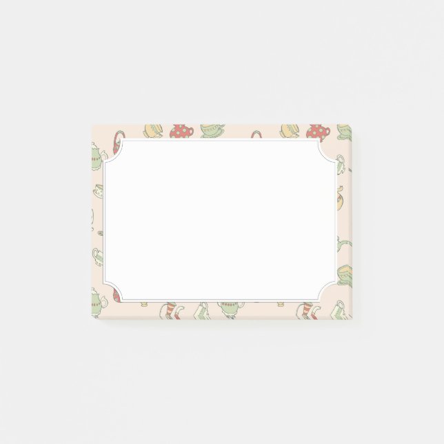 Mycket lilla tekannor post-it block (Framsida)