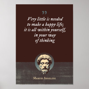 Mycket lite behövs för att göra livet i lycklig. poster