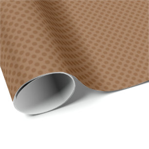Mycket liten brun polka dots presentpapper
