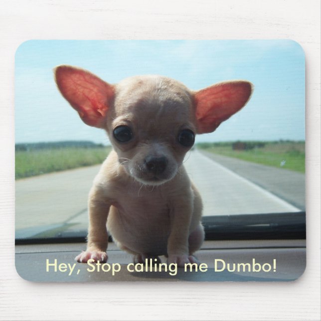 Mycket liten Chihuahua Mousepad Musmatta (Framsidan)
