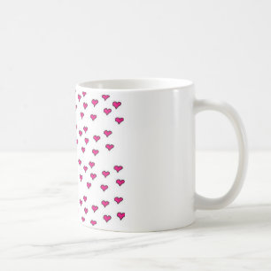 Mycket liten hjärtamugg kaffemugg