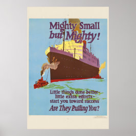 Mycket liten men ändå mäktig! - 1920-talets arbets poster