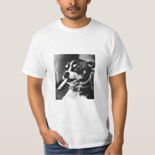 Mycket liten röka hund t-shirt