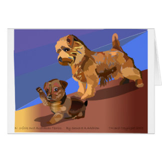 Mycket liten skräck hälsningskort