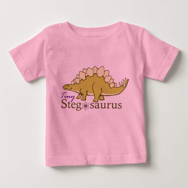 Mycket liten Stegosaurus Tee Shirt (Framsida)