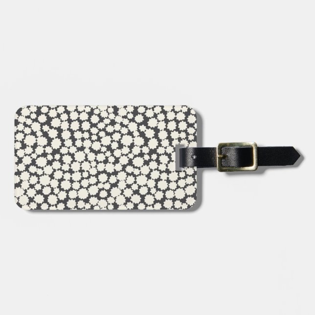 Mycket liten stjärnabagagemärkre i kol bagagebricka (Horisontell Framsida)