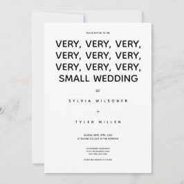 Mycket liten svart vit Bröllop-typografi, minimalt
