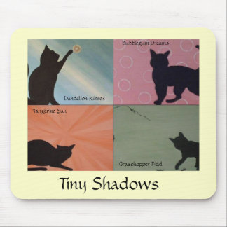 Mycket litet skuggar katten Mousepad - GULT Musmatta