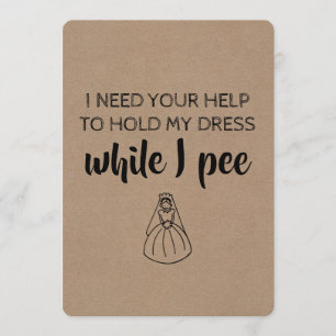 Mycket lustigt Frieri Bridesmaid/Maid of honor Inbjudningar