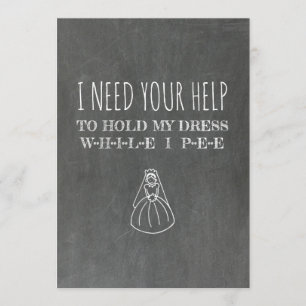 Mycket lustigt Frieri Bridesmaid/Maid of honor Inbjudningar