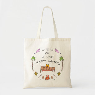 "Mycket Lycklig Camper" Tote Bag Tygkasse
