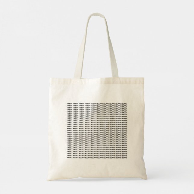 Mycket Lycklig Tote Bag Tygkasse (Baksida)