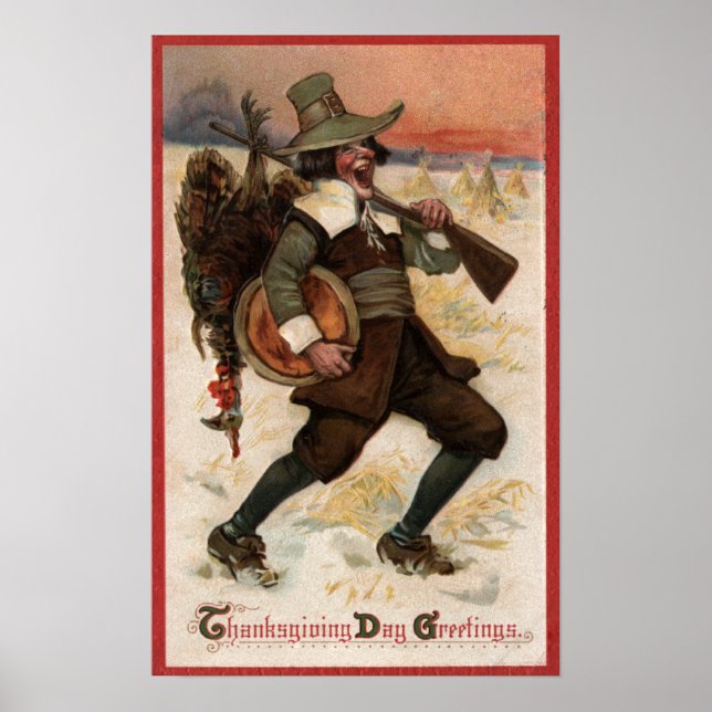 Mycket Lycklig Turkiet Hunter Poster (Framsidan)