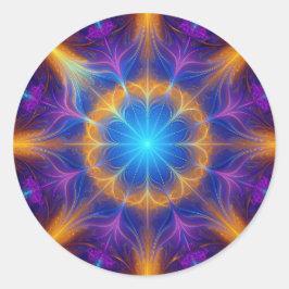 Mycket Manipulerat Lyapunov Fractal Runt Klistermärke