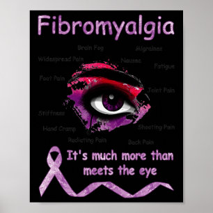 Mycket mer än vad som uppfyller Ögon Fibromyalgia Poster