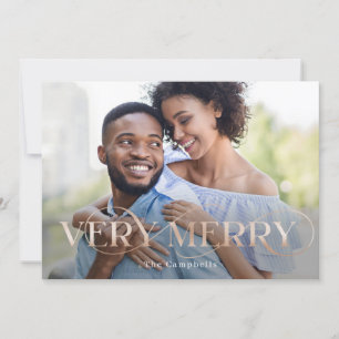 Mycket merry Helgdag Photo Card Julkort