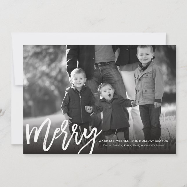 Mycket merry Helgdag Photo Card Julkort (Framsida)